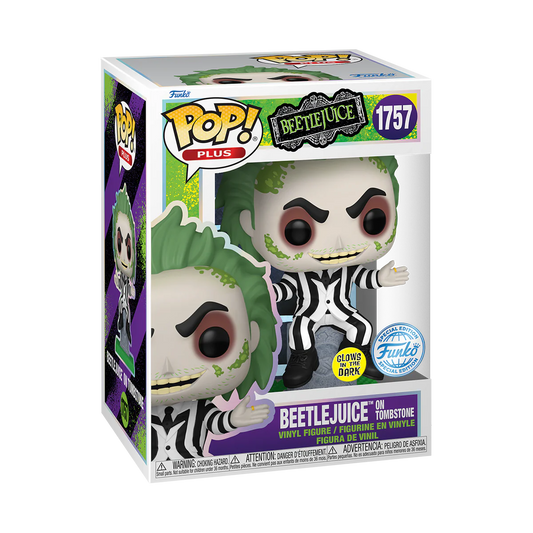 Funko Pop! Beetlejuice on Stone (GITD) #1757 – Exclusive