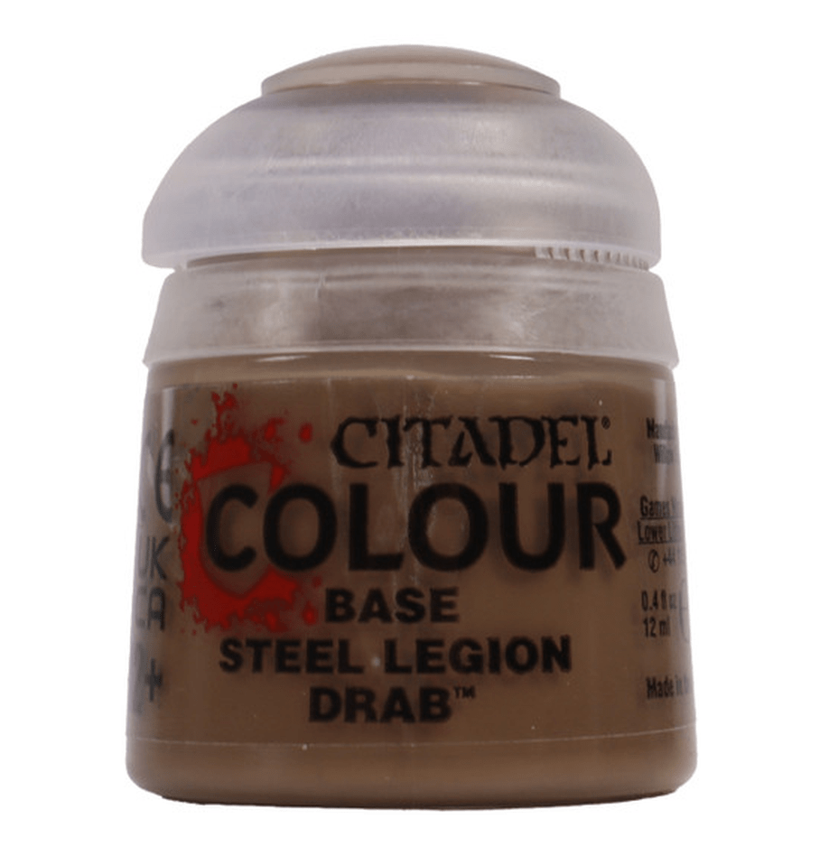 Citadel Colour – Base: Steel Legion Drab Paint (12ml)