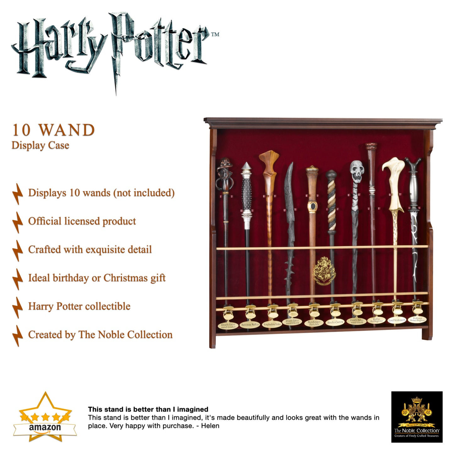 Official Harry Potter 10 Wand Display