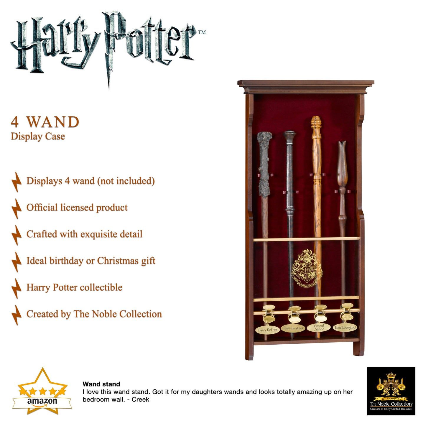 Official Harry Potter 4 Wand Display