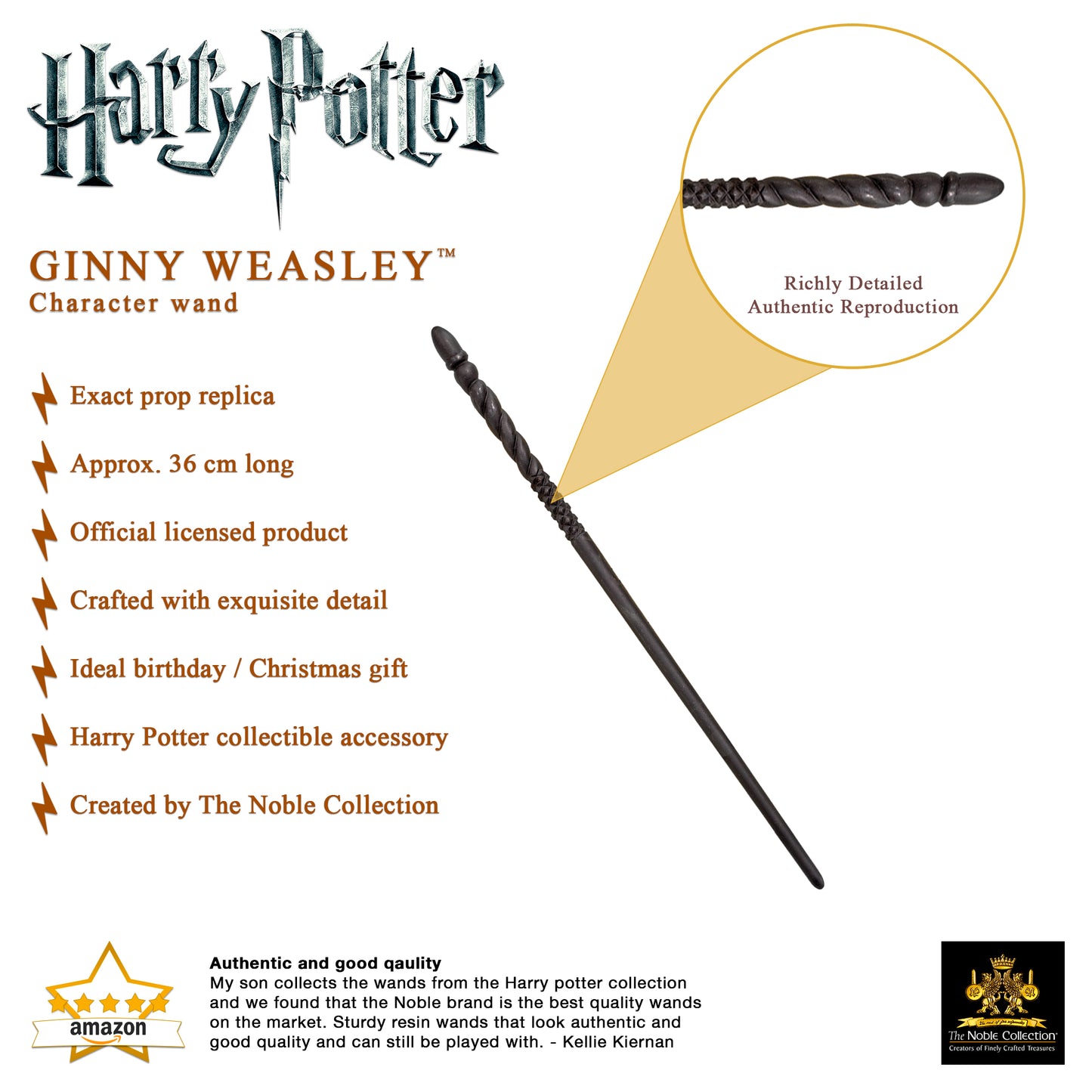 Official Harry Potter Ginny Weasley Character Box Wand