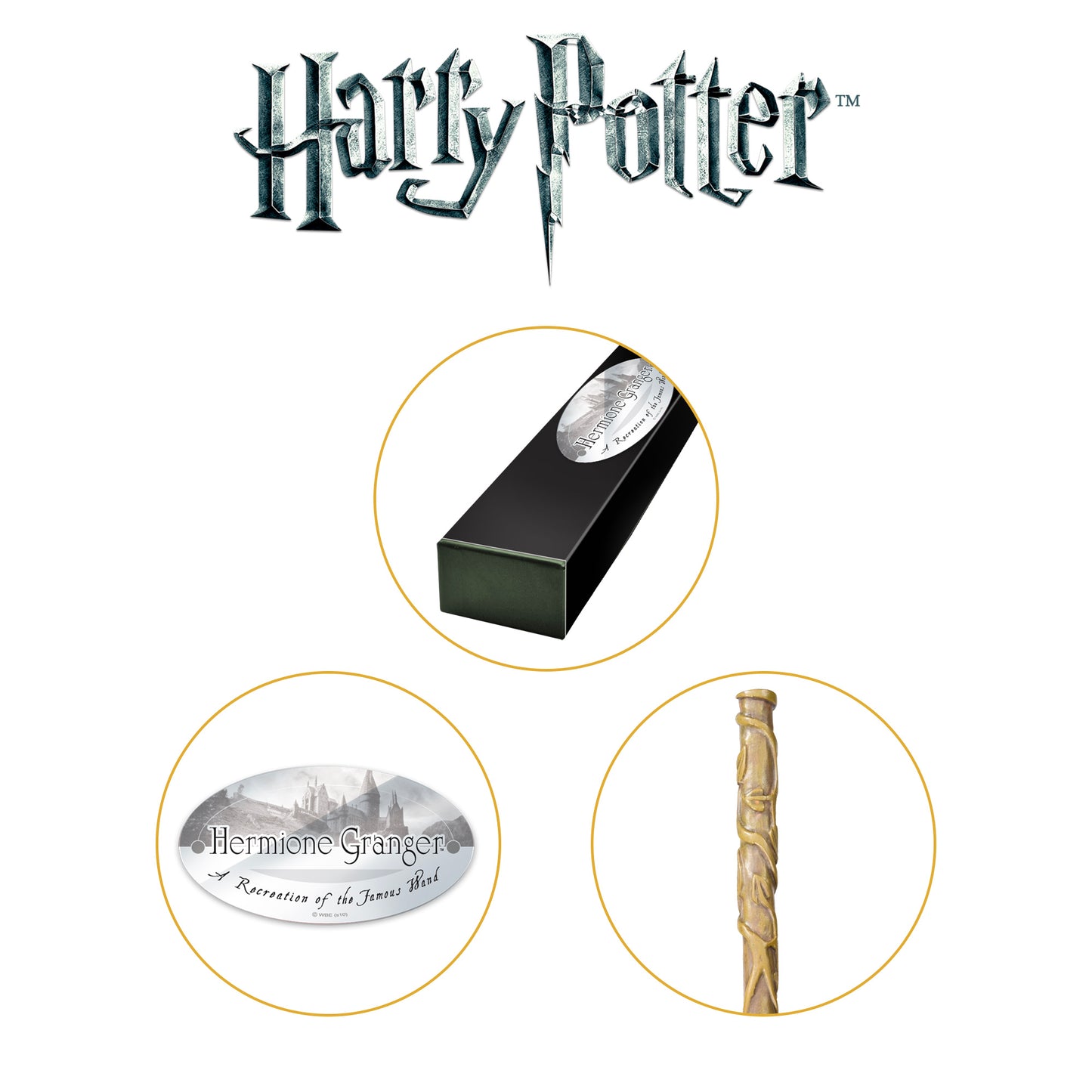 Official Harry Potter Hermione Granger Character Box Wand