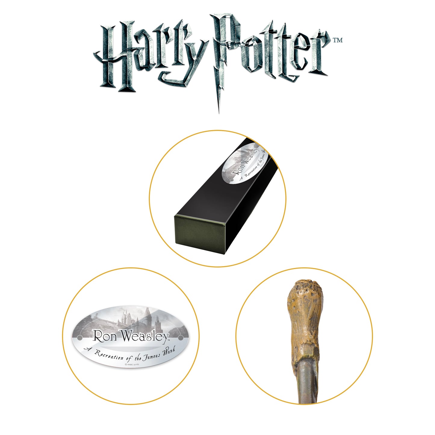 Official Harry Potter Ron Weasley Character Box Wand