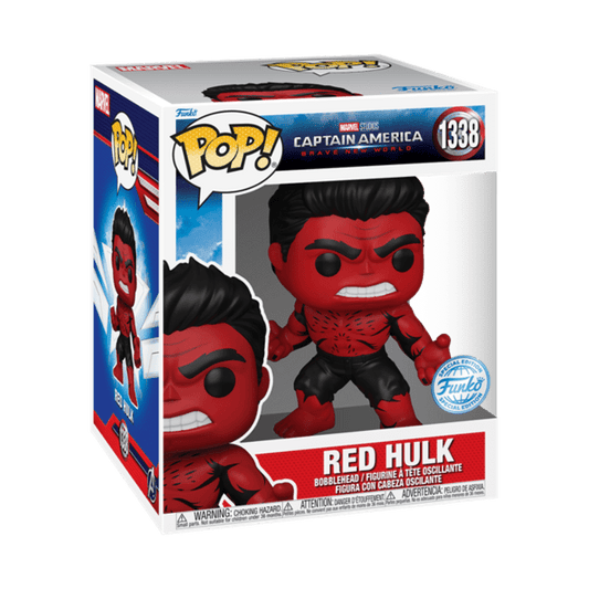 Funko Pop! Red Hulk (Retro) #1338 – Captain America: Brave New World (Super-Sized 15 cm)