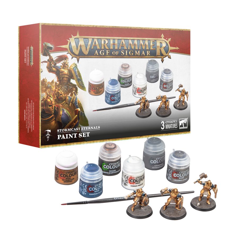 Warhammer Age of Sigmar – Stormcast Eternals + Paint Set (Multilingual)