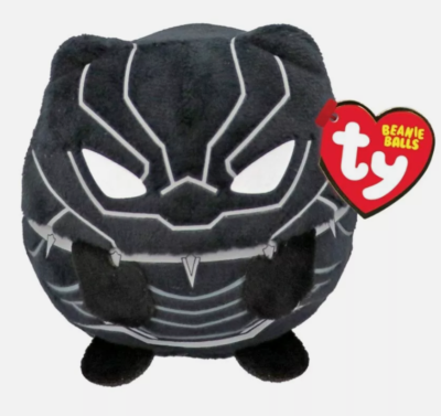 TY Beanie Balls Black Panther | Marvel Plush Toy