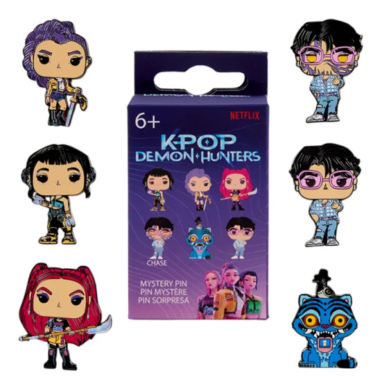 Blind Box Enamel Pins – K-Pop Demon Hunters