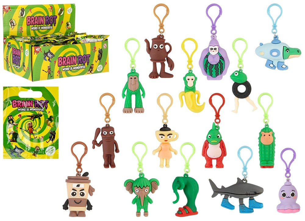 Brain Rot Clip On Figure (15 Assorted Designs Available)