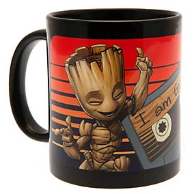 Guardians of the Galaxy (Groot Sunset) Black Mug