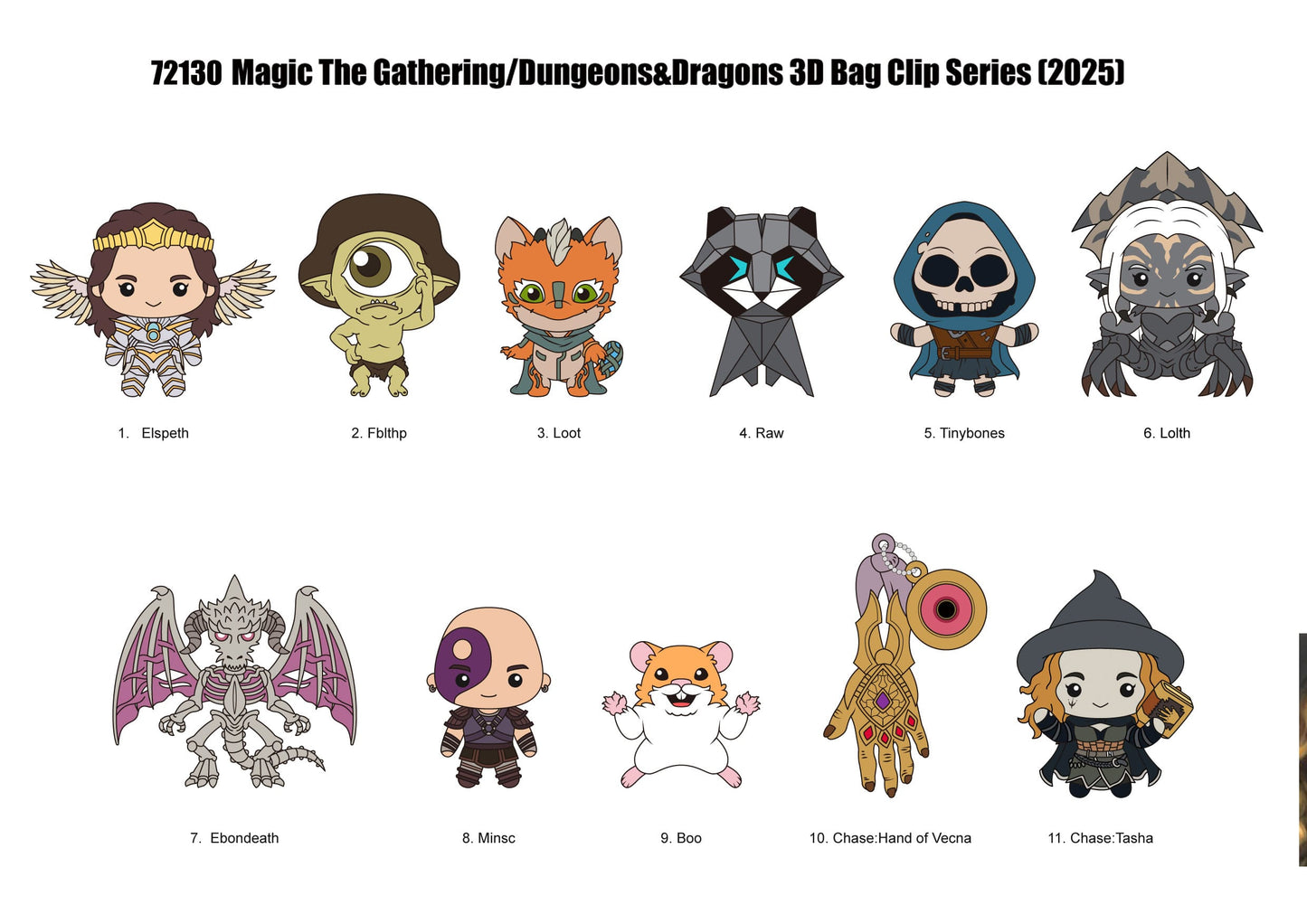Magic: The Gathering – 3D PVC Bag Clips (Series 1)