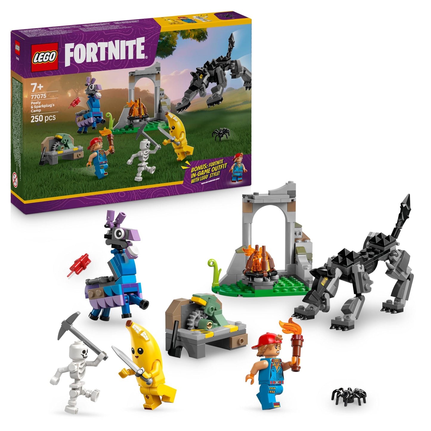 LEGO Fortnite 77075 Peely & Sparkplug's Camp