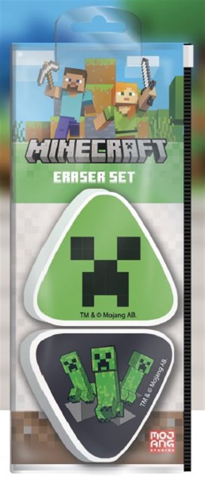 Minecraft (Creepers) Eraser Pack