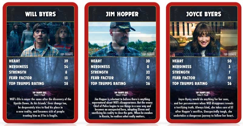 TOP TRUMPS LIMITED EDITIONS STRANGER THINGS