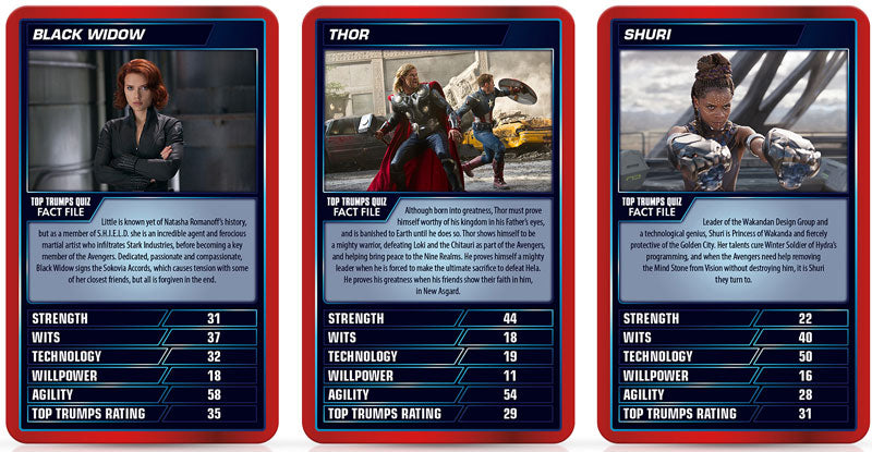 TOP TRUMPS MARVEL CINEMATIC
