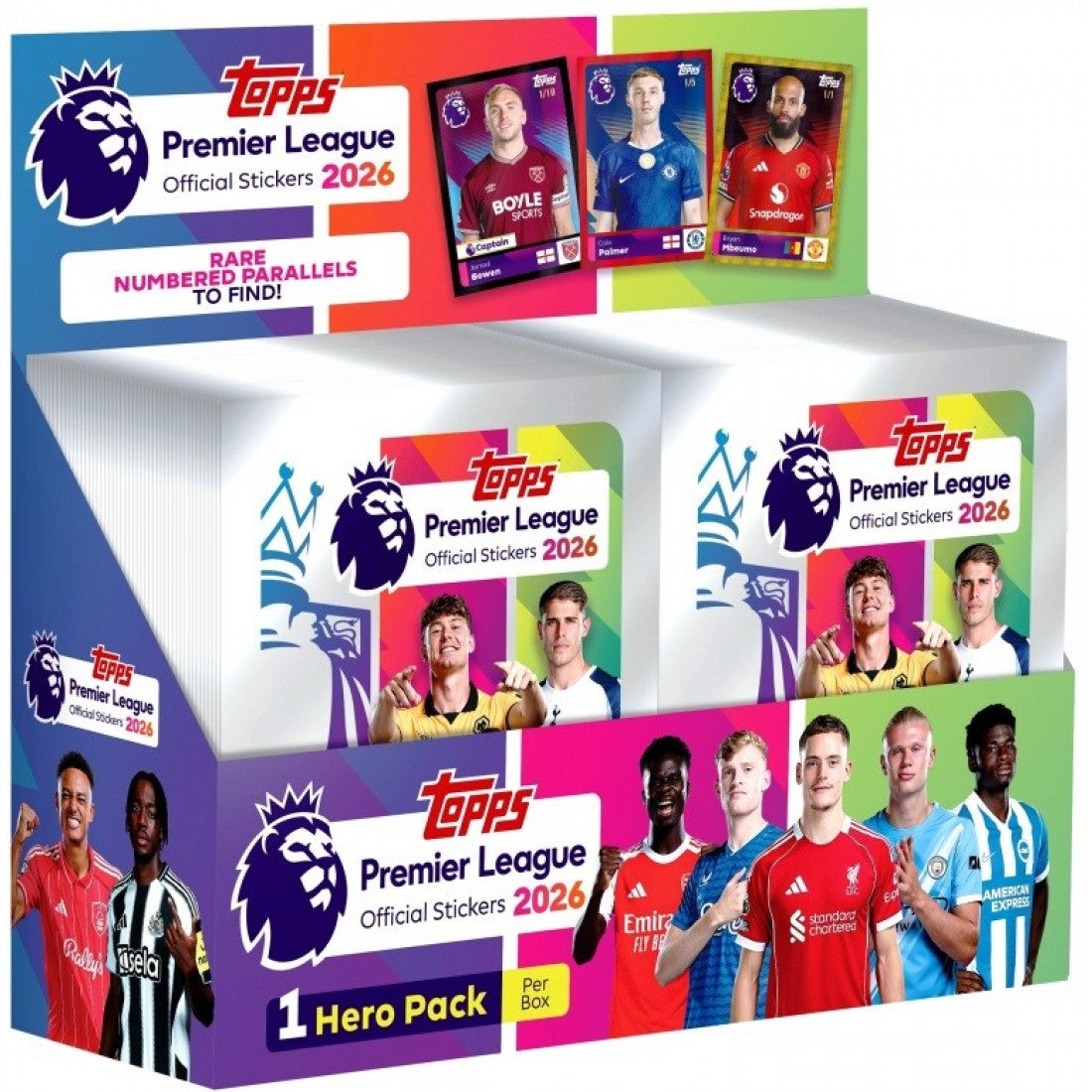 Topps Premier League 2026 Official Stickers – Single Pack (6 Stickers)