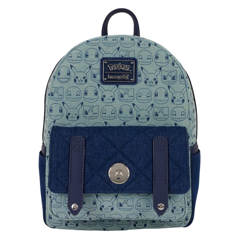 Pokémon by Loungefly – Faux Denim Mini Backpack