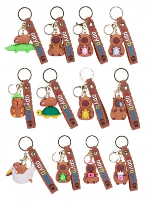 3D Capybara Key Chain & Strap