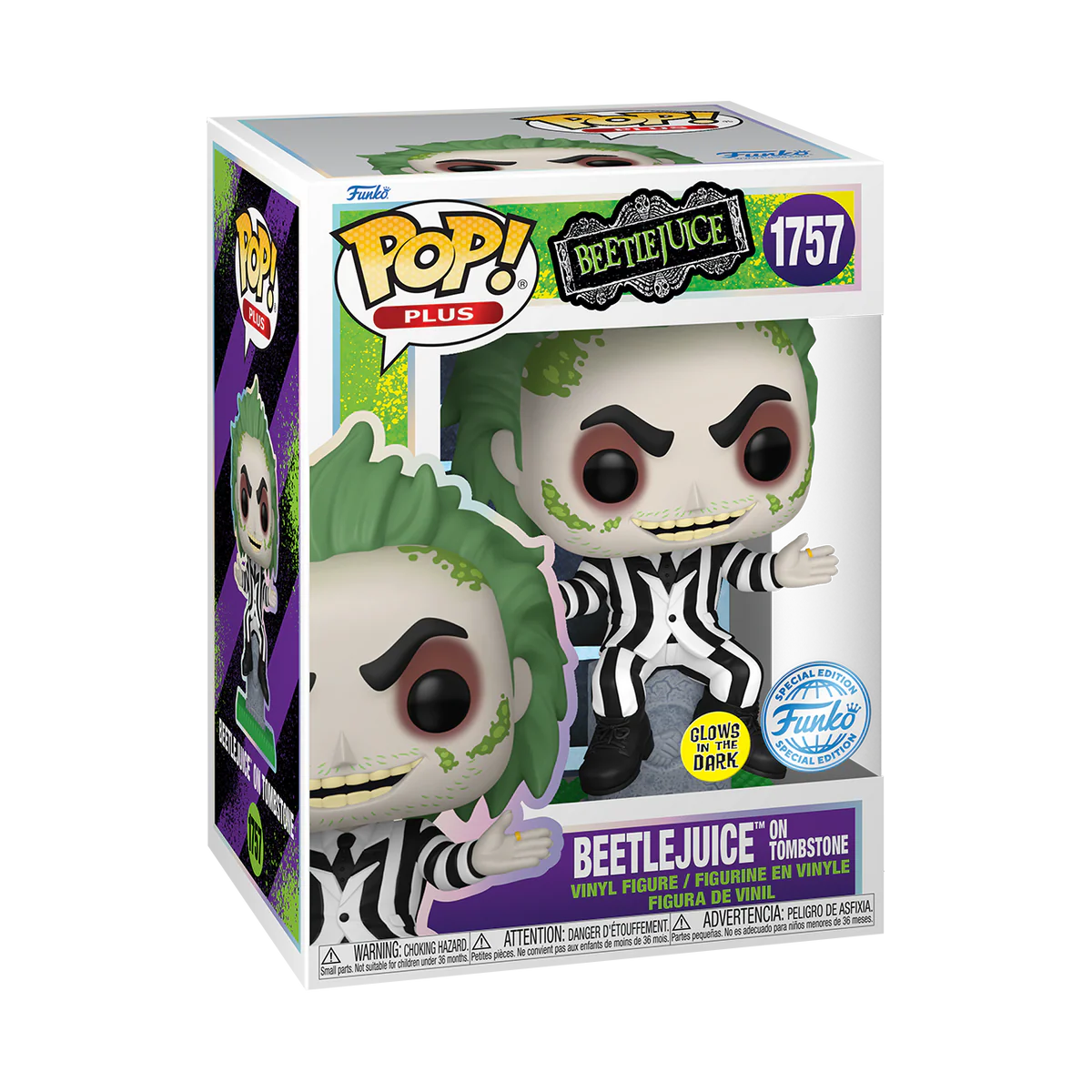 Funko Pop! Beetlejuice on Stone (GITD) #1757 – Exclusive