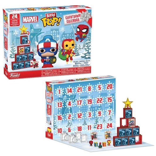Bitty Pop! Countdown Calendar – Marvel Comics | 24 Mini Funko Figures
