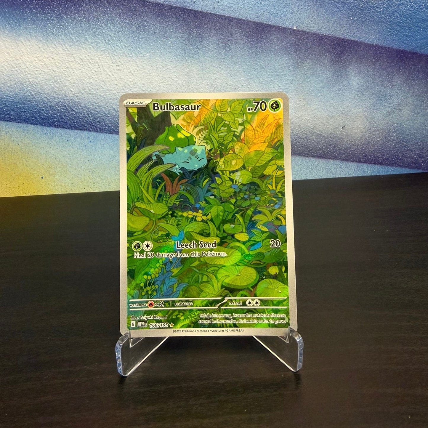 Pokémon TCG Single Card – Bulbasaur & Mew 166/165 (Scarlet & Violet 151) – Raw (English)