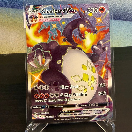 Pokémon TCG Single Card – Charizard VMAX SV107/SV122 (Shining Fates) – Raw (English)