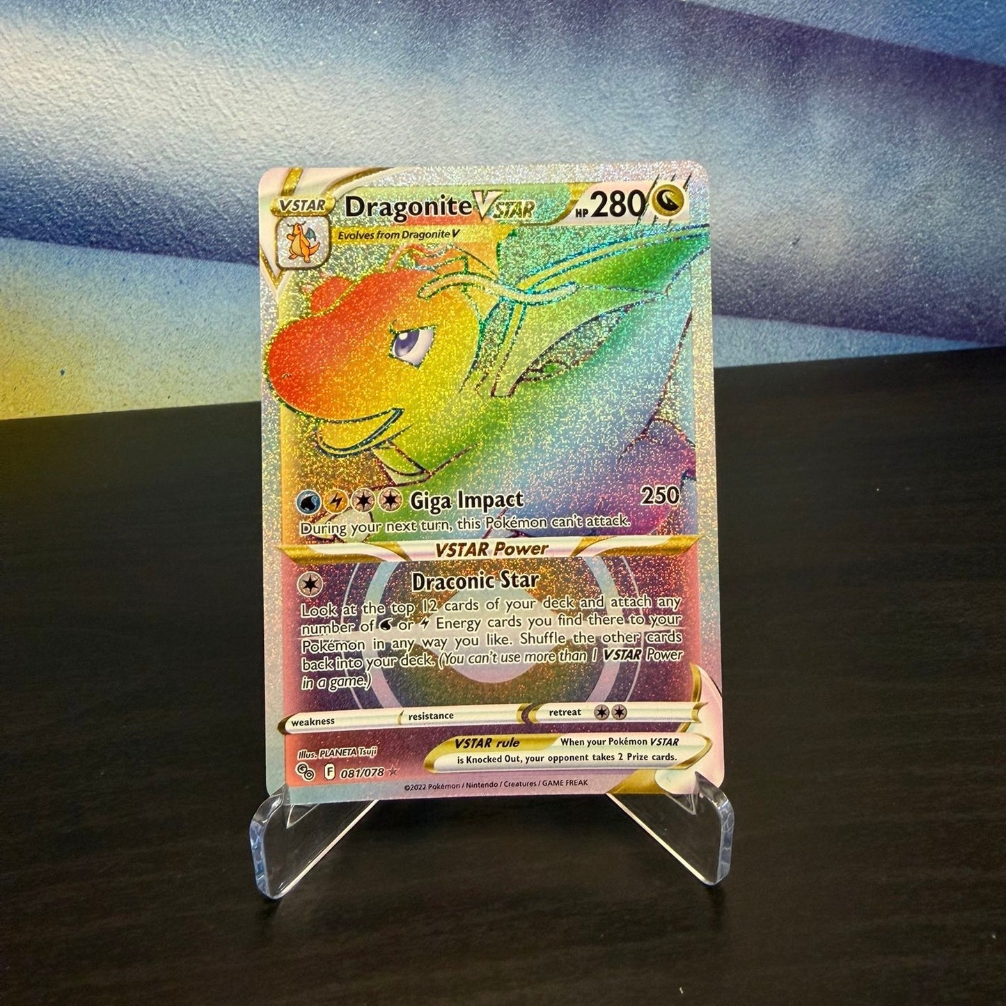 Pokémon TCG Single Card – Dragonite VSTAR 081/078 (Pokémon GO) – Raw (English)