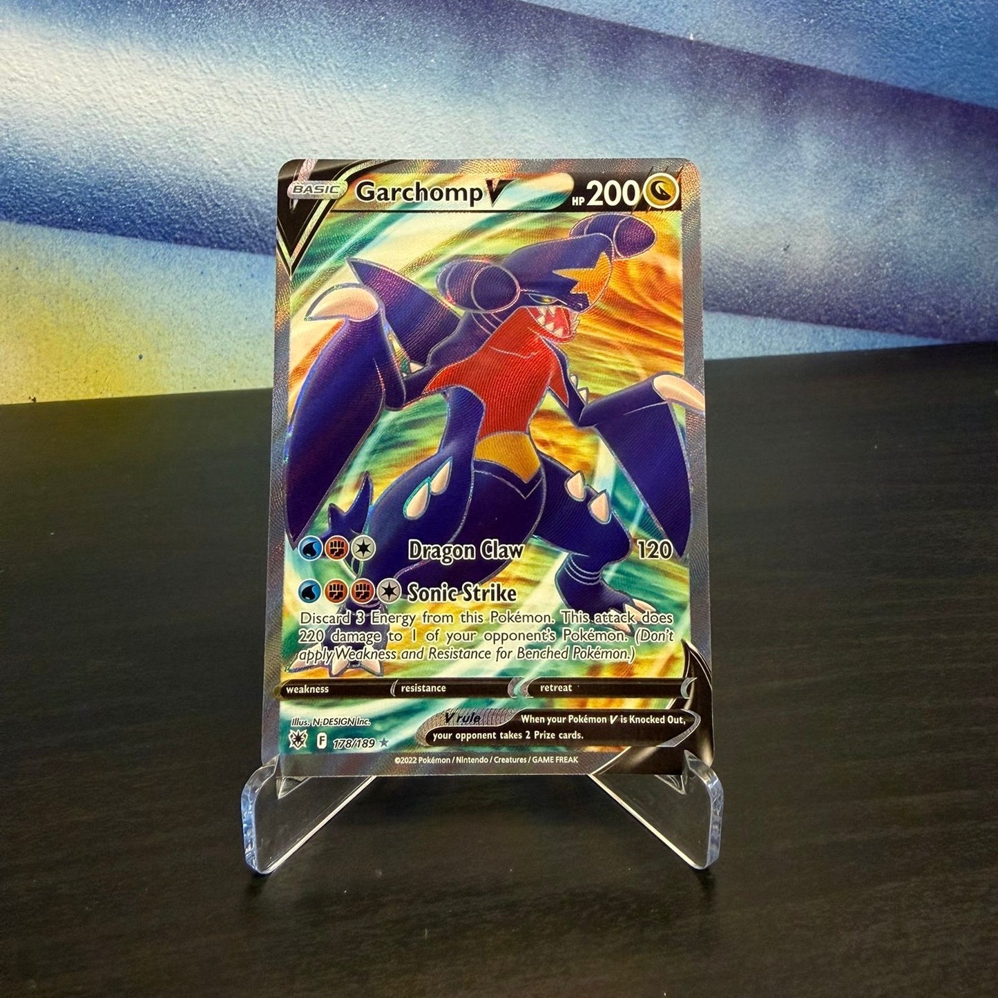 Pokémon TCG Single Card – Garchomp V 178/189 (Astral Radiance) – Raw (English)