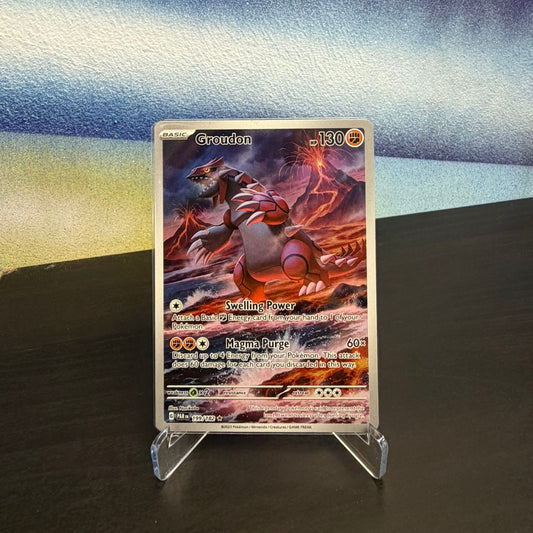 Pokémon TCG Single Card – Groudon 199/182 (PAR Paradox Rift) – Raw (English)