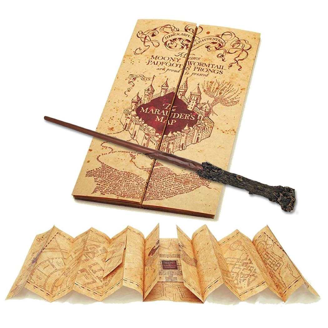 Official Harry Potter Wand and Marauder’s Map Set