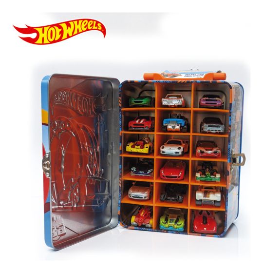 Hot Wheels Tin Car Storage Case – Various Colours