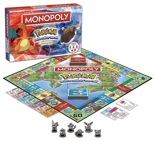 Monopoly Pokémon Edition | Kanto Region Collector’s Board Game