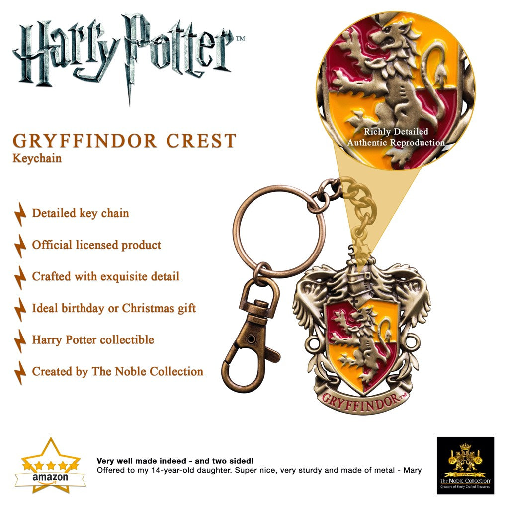 Official Harry Potter Gryffindor Crest Keychain