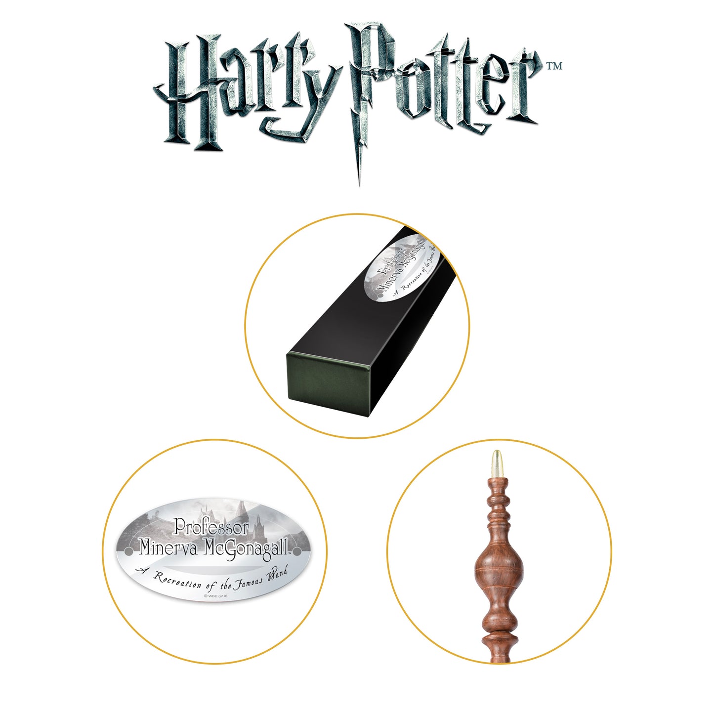 Official Harry Potter Professor Minerva McGonagall Character Box Wand