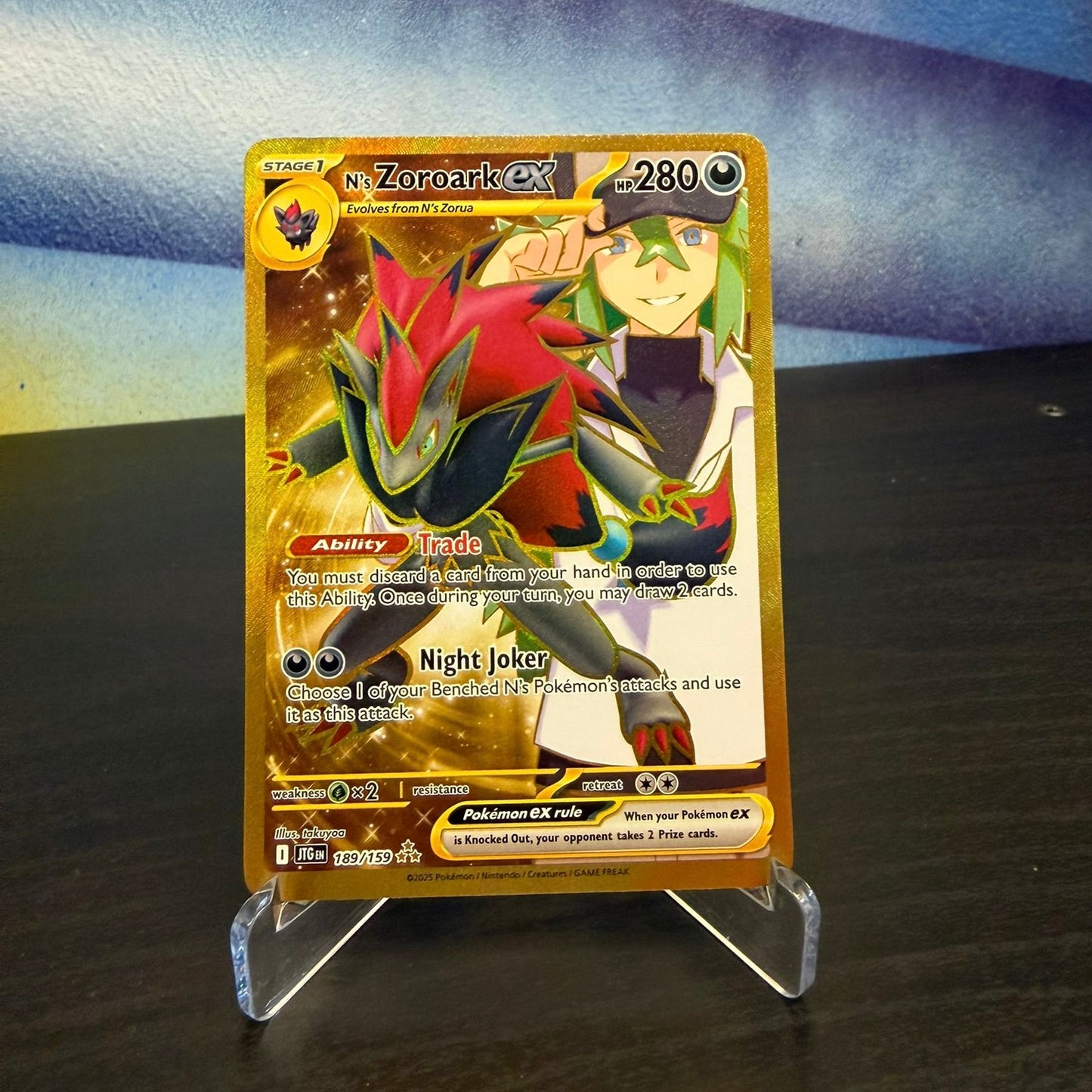 Pokémon TCG Single Card – N's Zoroark ex 189/159 – Raw (English)