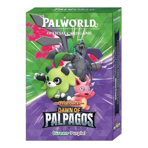 Palworld OFFICIAL CARD GAME Dawn of Palpagos Green & Purple Trial Deck