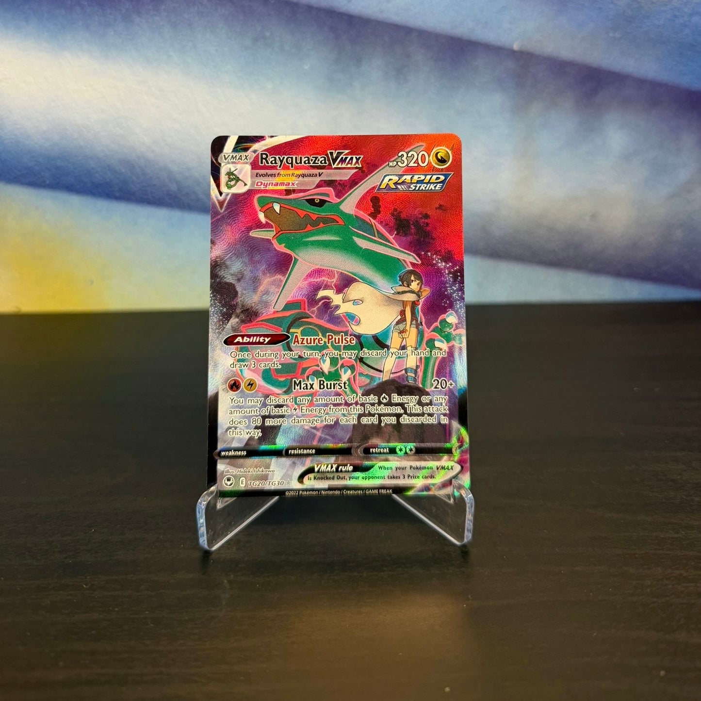 Pokémon TCG Single Card – Rayquaza VMAX TG20/TG30 (Trainer Gallery) – Raw (English)