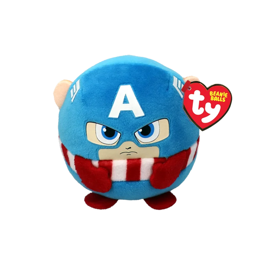 TY Beanie Balls Captain America | Marvel Avengers Plush
