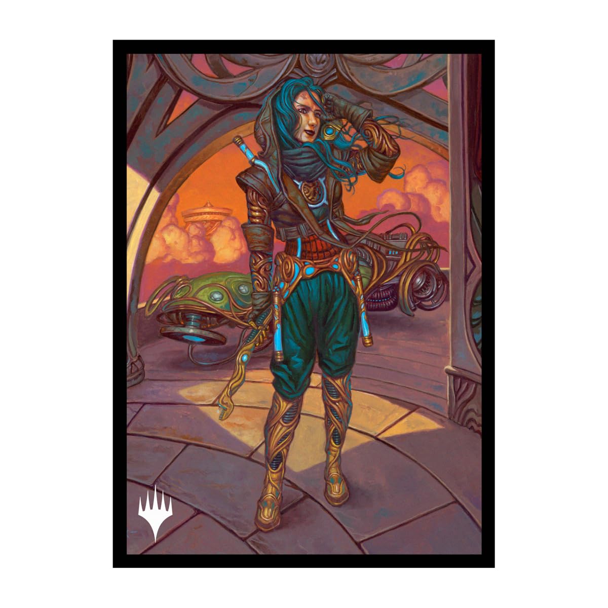 MTG Aetherdrift Sleeves 100ct | Borderless Racer 1