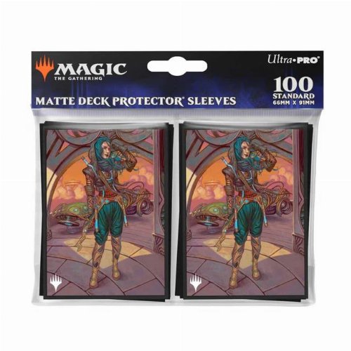 MTG Aetherdrift Sleeves 100ct | Borderless Racer 1