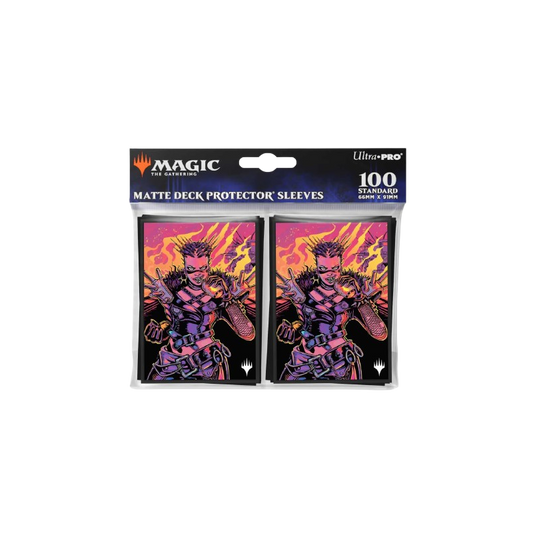MTG Aetherdrift Sleeves 100ct | Borderless Racer 4