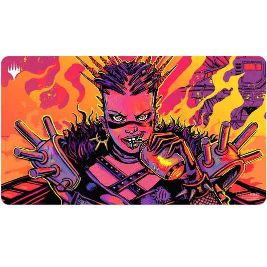 MTG Aetherdrift Playmat | Borderless Racer 4