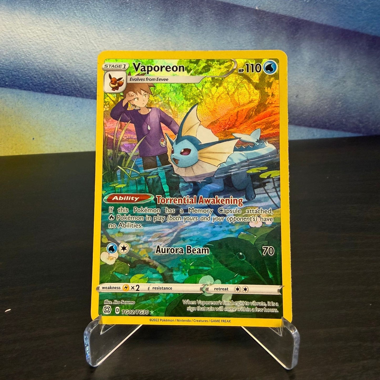 Pokémon TCG Single Card – Vaporeon TG02/TG30 (Trainer Gallery) – Raw (English)