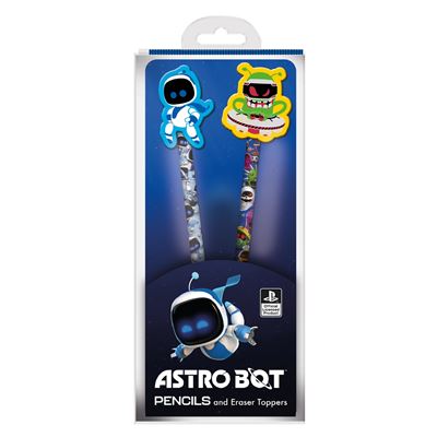 Astro Bot (Astro &amp; Alien) Pencils &amp; Erasers Set