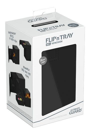 Ultimate Guard Flip’n’Tray 80+ Xenoskin – Black Deck Box