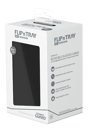 Ultimate Guard Flip’n’Tray 80+ Xenoskin – Black Deck Box