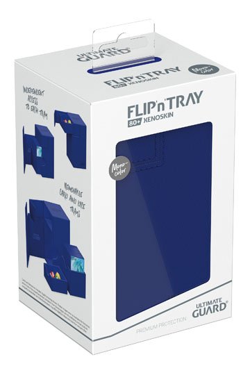 Ultimate Guard Flip’n’Tray 80+ Xenoskin – Blue Deck Box