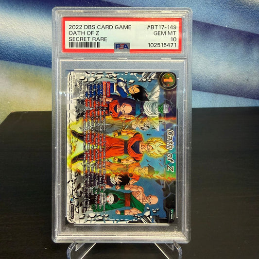 Dragon Ball Super Card Game – Oath of Z (BT17-149) SCR – PSA 10 (English)