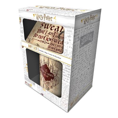 Harry Potter (Marauder's Map) Gift Set (Mug, Coaster & Keychain)