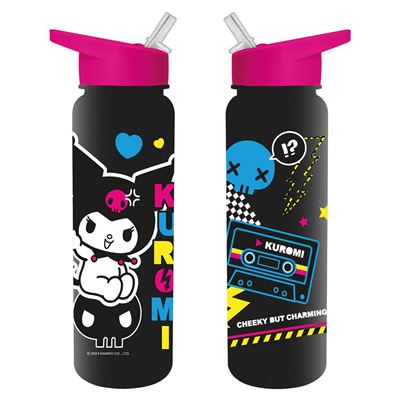 Kuromi (Punk Vibes) Plastic Drinks Bottle