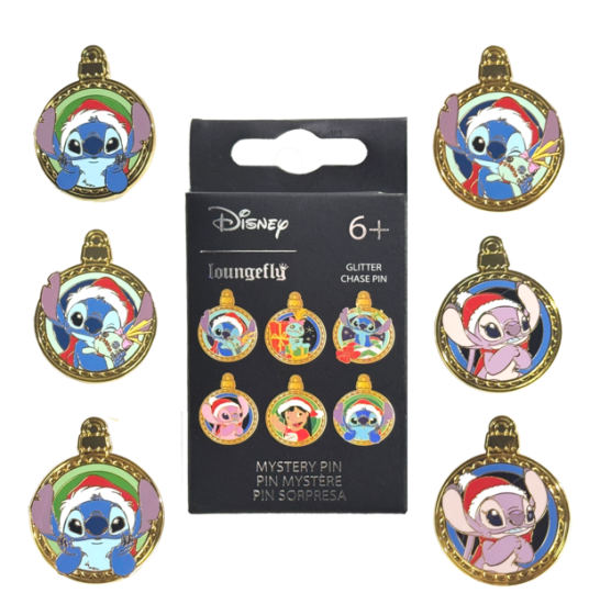 Loungefly Blind Box Enamel Pins – Lilo & Stitch Xmas